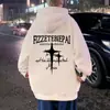 Sudadera con capucha Retro Americana para Hombre, Estilo Polar Otoño e Invierno, Chaqueta de Pareja Moderna Estilo Hong Kong, Top Pesado Oversize
