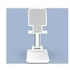 Nuevo soporte metálico para teléfono móvil giratorio 360 grados, de escritorio, plegable, telescópico, plano, de aleación de aluminio, soporte perezoso para teléfono móvil