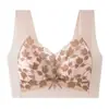 Ropa interior sin marcas para mujer, sujetador push-up sin aros con copas grandes y colgantes, deportivo, tallas grandes, espalda bonita.