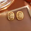 Pendientes Populares Estilo Maillard con Estampado de Leopardo, Pendientes de Gota de Aceite de Moda de Gama Alta Estilo Retro Europeo y Americano para Mujer, Joyería de Estilo Fresco