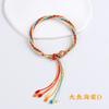 Pulsera de Cuerda Colorida del Festival del Bote Dragón Tejida a Mano Cuerda de Mano DIY Festival de Mayo Colorido Zongzi Cuerda de Mano Regalo para Amigos