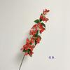 Simulación de una pequeña rama con hojas de buganvilla, una sola enredadera pequeña, decoración del hogar, flor falsa, accesorios para colgar en la pared del salón de bodas, arte floral