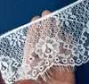 Encaje de pestañas de nailon línea de hueso de nailon no elástico 10cm ropa ropa accesorios hechos a mano diy código de barras ancho
