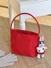 Marca Coreana Much y Eboy2026 Nuevo Modelo Bolso Cubo para Mujer, Bolso de Mano Versátil Casual Simple, Bolso de Hombro de Nailon