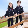 Nuevo Conjunto de Traje de Tres Piezas para Primavera y Otoño, Uniforme de Clase Estilo Británico, Uniforme de Escuela Primaria, Conjunto de Uniforme de Béisbol para Niños, Uniforme de Jardín de Infancia