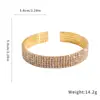 Pulsera abierta redonda multicapa incrustada de diamantes, pulsera de moda exquisita vintage europea y americana, joyería de lujo ligero de alta gama para mujer