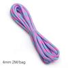 Cuerda de Paracord de Nylon de 7 Hilos Multicolor que Brilla en la Oscuridad para Pulseras Hechas a Mano, Dijes para Bolsas, Collares y Accesorios de Joyería DIY