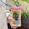 Capa de Celular Impermeável de Verão com Gancho de Orelha Duplo, Capacidade de Tela Sensível ao Toque, Fotografia de Alta Definição, Bolsa de Celular para Pendurar no Pescoço, Bolsa Selada para Flutuação, Bolsa com Airbag