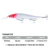 Pesca en Mar Señuelo Flotante de Largo Alcance Rice Minnow 13.5cm 16g Señuelo Biónico al por Mayor Señuelo Ruidoso Señuelo Rice Minnow Señuelo Falso