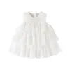 Roupas de Bebê, Vestidos de Verão Novo Estilo para Bebês Meninas, Elegante Vestido de Bolo para Bebê Estilo Senhorita em Gaze Macia, Vestido de Princesa, Vestido de Verão