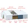 Tienda para Actividades al Aire Libre de 15x25M Aleación de Aluminio de Alta Resistencia Estilo Europeo Invernadero Alemán Carpa Marquesina
