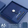 Set de caja de regalo para cuaderno, cuaderno personalizado de negocios, bolígrafo, unidad USB, exquisito y de alta gama, grabado personalizado, regalo para empresa