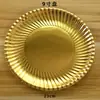 Platos Desechables para Cena con Estampado Dorado, Vajilla de Grado Alimenticio, Platos de Papel Espesados y Juegos de Vasos de Papel, Decoraciones para Fiestas de Cumpleaños
