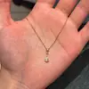 [Las Estrellas Brillan] Collar de Diamantes Brillantes Gota de Agua Sensación Casual y Fresca Cadena Fina Brillante para la Clavícula como Regalo para Mujeres
