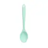 Colher de silicone tudo-em-um transfronteiriça, colher de cozinha de silicone de grau alimentício, colher coadeira de cozinha, colher para misturar salada