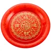 Suprimentos Budistas, Prato de Frutas de Plástico Vermelho Cristalizado, Prato de Oferenda, Prato de Flor de Lótus, Fruteira, Prato de Casamento