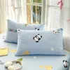 Funda de almohada de algodón puro, pieza individual, paquete doble de algodón puro, funda de almohada estampada para cuatro estaciones, 48 cm x 74 cm, funda interior para núcleo de almohada, pieza individual