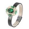 Pulsera Brazalete de Zirconia Serie Camelia de Textura Lujosa, Artesanía Vintage Exquisita para Mujeres, Exclusivamente para Ventas Transfronterizas, Directo del Fabricante