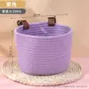 Cesta para Bicicleta Infantil de Cuerda de Algodón Cesta Tejida Retro Cesta Delantera para Bicicleta de Equilibrio Herramienta de Paseo para Bebé Accesorios de Cesta