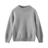 Camiseta interior de punto de cuello medio para niños y niñas, suéter 100% lana, suéter de cuello medio-alto engrosado para niños mayores, ropa interior de invierno