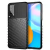 Adecuado para Funda de Teléfono Móvil Huawei Enjoy 20 Se Funda Protectora de Fibra de Carbono Cepillada Huawei Enjoy 20 Se Funda de Teléfono Móvil