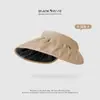 Sombrero de Sol de Doble Cara con Conchas para Playa en Verano para Mujer, Diadema Protectora Anti-UV, Sombrero de Sol que Cubre la Cara, Sombrero de Sol Abierto para Ciclismo