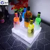 Luz LED Recargable de Barra Portavasos Iluminado Base Creativa Iluminada para Champagne KTV Soporte de Exhibición de Licores Estante Láser para Vino Portavasos
