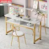 Mesas de manicura de moda en oferta: conjuntos de mesa y silla asequibles para manicura y extensión de pestañas, estilo japonés, lujo ligero, mesas de manicura dobles