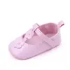 Sapatos para Bebê e Criança Pequena de 0-1 Ano Primavera e Outono Sola Macia Respirável Sapatos de Bebê Couro PU Floral Versátil Sapatos de Princesa BM2328