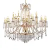 Decoração de casamento moderna estilo europeu lustre de cristal hall de hotel adereços de decoração de salão de casamento lustre de salão de banquetes de hotel