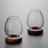 Portavelas de Vidrio Estilo Japonés Adornos Creativos Vela Romántico Hogar Estilo Zen Retro Aromaterapia A Prueba de Viento Cubierta de Mesa Decoración de Escritorio