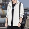 Jaquetas Casuais Finas de Primavera e Outono para Homens e Mulheres, Impermeáveis e à Prova de Vento, Jaquetas Esportivas com Capuz Removível, Roupas de Viagem