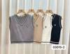 Suéter chaleco de punto con cuello en V estilo preppy para mujer, diseño de otoño, nicho, ajuste ceñido, top exterior corto sin mangas