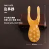Tabla Gua Sha Palo de Belleza, Palo para Levantar Ojos y Relajar Músculos, Masajeador de Puntos de Acupuntura Rascador de Nariz, Lámina Gua Sha, Resina Natural