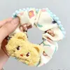Lazo Creativo Lindo de Pingüino Pez de Dibujos Animados para el Cabello para Mujeres con Cabeza de Bola y Coleta Lateral Diadema Peluche Otoño e Invierno