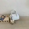 Bolsa de Mão Bolinhas Doce Estilo Coreano Bolsa Bowling Feminina 2026 Nova Tendência de Verão Moda Bolsa de Ombro Grande Capacidade