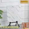 Mesa de Comedor Plegable Cuadrada para Puesto de Alquiler Uso Doméstico Mesa de Comedor Mesa de Mahjong Mesa Cuadrada para el Hogar Mesa Plegable Simple