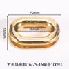 Hebilla cuadrada de anillo interior de 16 mm ropa zapatos y sombreros flor bolsos accesorios de ropa hebilla para zapatos hebilla de aguja fábrica de origen