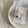 Nueva linda bola de fieltro de lana de animal pequeño banda para el pelo de niños cuerda para el pelo de bebé cuerda para el pelo goma elástica pequeña