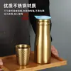 Chaleira de Água Fria em Aço Inoxidável Estilo Coreano 1.0L Dourada Camada Única Jarra para Suco Chaleira de Chá Hotel Restaurante Chaleira Doméstica Presente