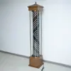 Lámpara de pie para barbería sin cristal a todo color lámpara de pie para salón de peluquería impermeable para exteriores salón de peluquería lámpara giratoria lámpara de pie
