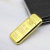 MF340 mini rueda de amolar lingote de oro encendedor de llama abierta creativo corriendo Jianghu ultra-delgado forma de ladrillo de oro encendedor inflable
