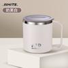 Copo de Água de Aço Inoxidável 304 com Tampa, Copo de Chá Selado de Camada Dupla, Caneca, Copo de Café de Aço Inoxidável, Copo de Água de Aço Inoxidável