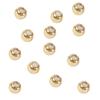Cor de ouro 18k retenção silicone cobre ajuste posicionamento contas DIY acessórios para joias contas de borracha contas para pulseira brincos tampões de ouvido