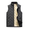 Colete Masculino de Outono e Inverno Dupla Face com Forro de Lã Espessado para Homens de Meia-Idade e Idosos Colete de Veludo de Cordeiro Colete de Vovô