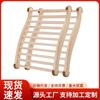 Almohada para Sala de Vapor con Respaldo de Madera Tipo Curva de Madera para Silla de Sauna Diseño en Forma de S Transfronterizo