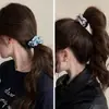 Elástico de Cabelo Pequeno de Cetim Plissado para Mulheres Elástico Alto para Rabo de Cavalo Elástico de Borracha Durável Corda de Cabelo 2025 Novo Headband Acessórios de Cabelo