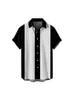Camisas de Verano 2024 Hombres Europeos y Americanos Camisas Rayadas de Playa Camisas Hawaianas de Manga Corta para Hombre Venta al por Mayor