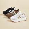 Zapatos de Terciopelo Gruesos Versión Coreana para Mujer 2025 Invierno Estudiante Deportivos para Correr Ocio Cálidos y que Aumentan la Altura