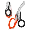 Novas Tesouras Táticas Dobráveis Multifuncionais, Tesouras de Emergência, Tesouras para Gaze, Equipamento de Sobrevivência ao Ar Livre, Tesouras Táticas de Emergência